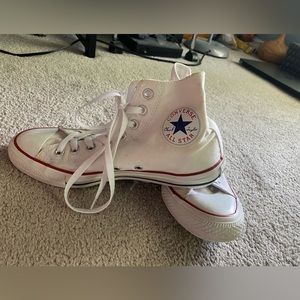 White Hightop Converse